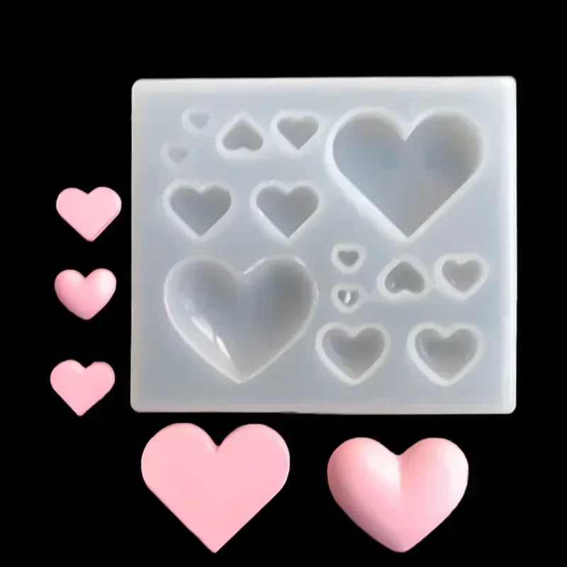 Heart-Shaped Silicone Fondant Mold – Chocolate & Mousse Baking Silicone Baking Mold Qme A