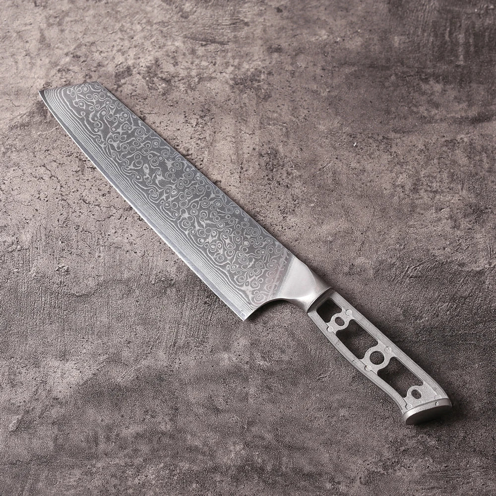 MOSTODOZO 8.5" Kiritsuke Blank Blade – 67-Layer Damascus Steel Chef Knife Blank Qst