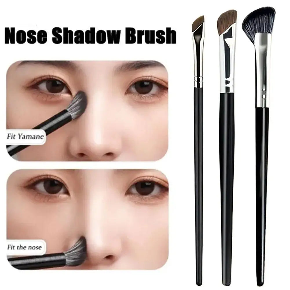 Nose Contour Sculpting Brush – Angled Fan Shape Concealer Makeup Contour Brush Qme