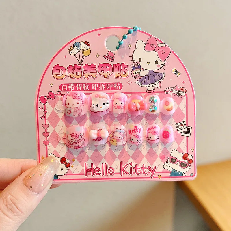 Hello Kitty Kuromi 3D Nail Art Stickers & Decals – Non-Toxic 3D Nail Art Stickers Qme 3
