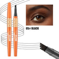 Qme 4-Tip Liquid Eyebrow Pen | Waterproof Long-Lasting Brow Liquid Eyebrow Pen Qme 9716-5