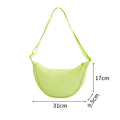 Women's Nylon Crossbody Bag – Large Capacity Designer Shoulder Bag Nylon Crossbody Bag Qme Green Trumpet