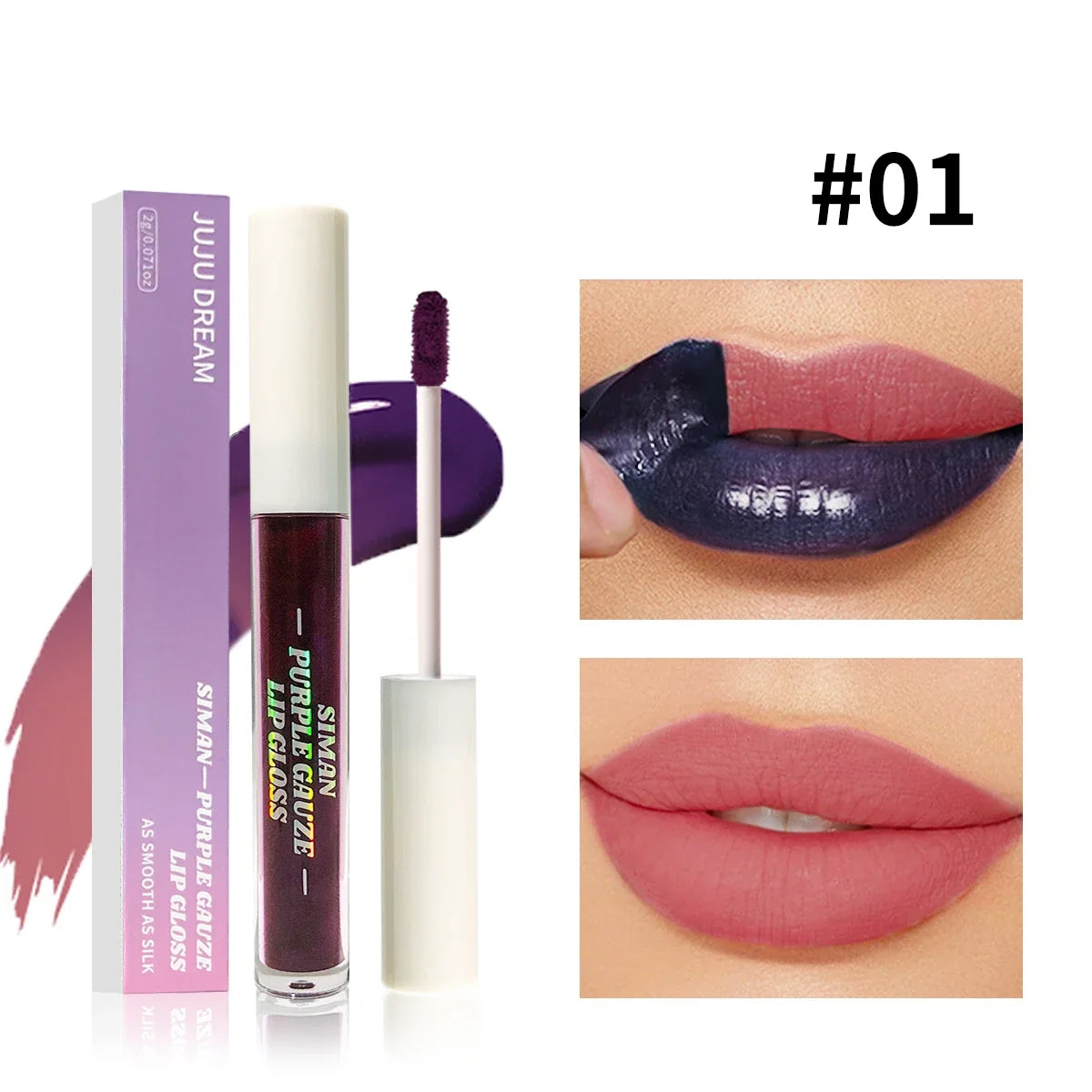 Teardrop Matte Liquid Lip Gloss – Water-Resistant, Cup-Proof Matte Liquid Lip Gloss Qme 01 Light pink