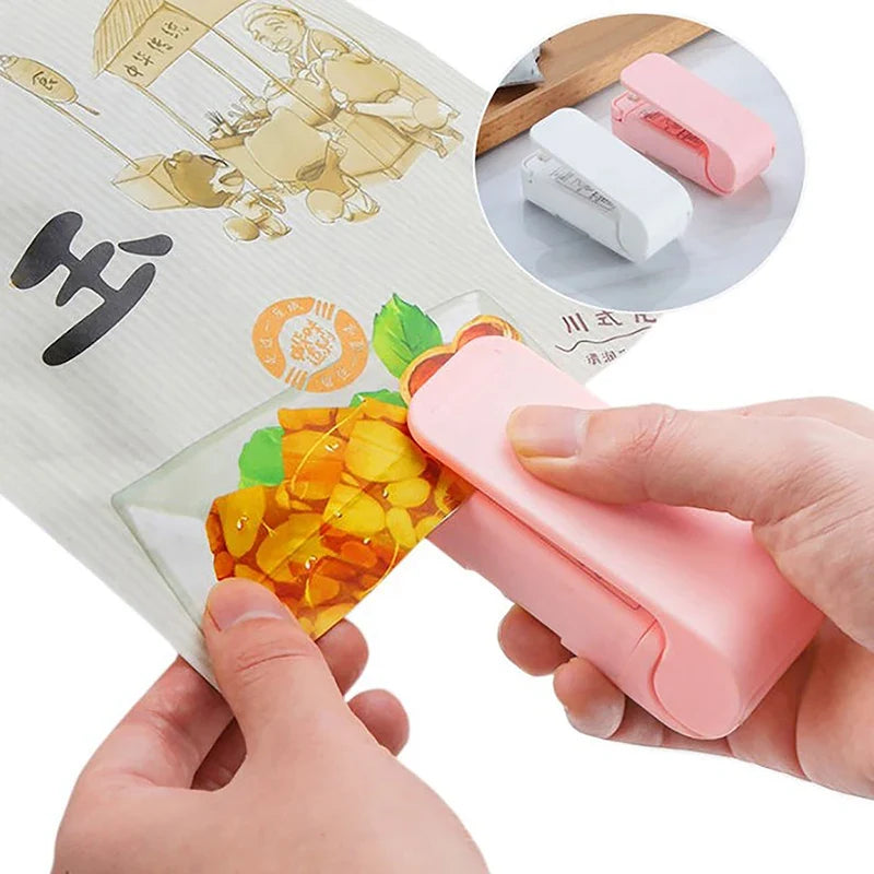 Mini Hand Pressure Food Bag Heat Sealer | ABS Kitchen Tool Food Bag Heat Sealer Qme