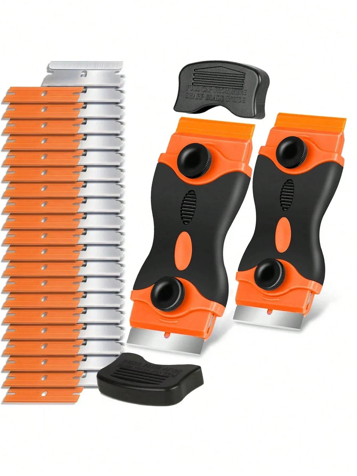 Double Edge Razor Blade Scraper – Remove Labels, Stickers & Decals Blade Scraper Tool Qme