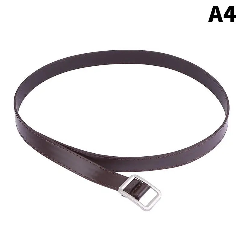 Women's PU No-Hole Pin Buckle Belt – Retro Style for Jeans Women's Fashion Belt Qst A4