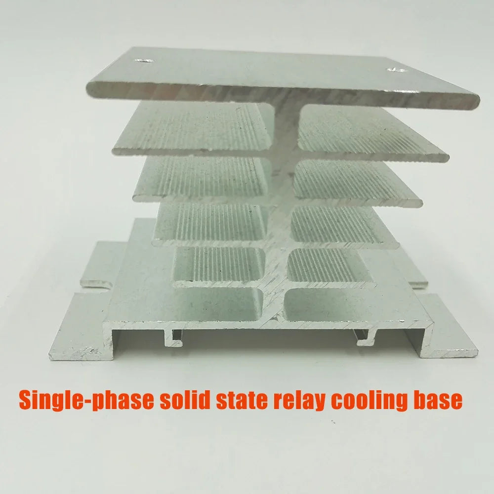 Aluminum Heat Sink Radiator for Single-Phase Solid State Relay SSR Heat Sink Qme Default Title