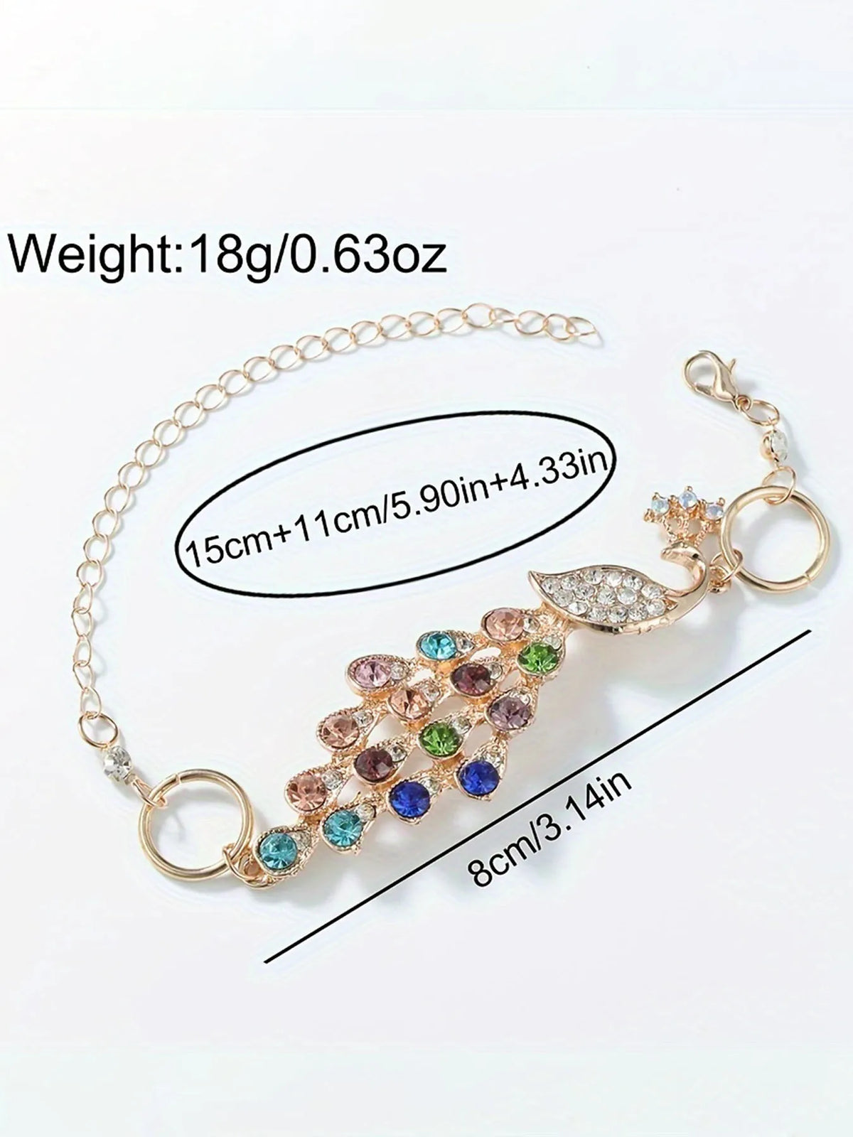 Women's Rainbow Oval Bracelet Watch Set | 2-Piece Luxury Bracelet Watch Set Qme