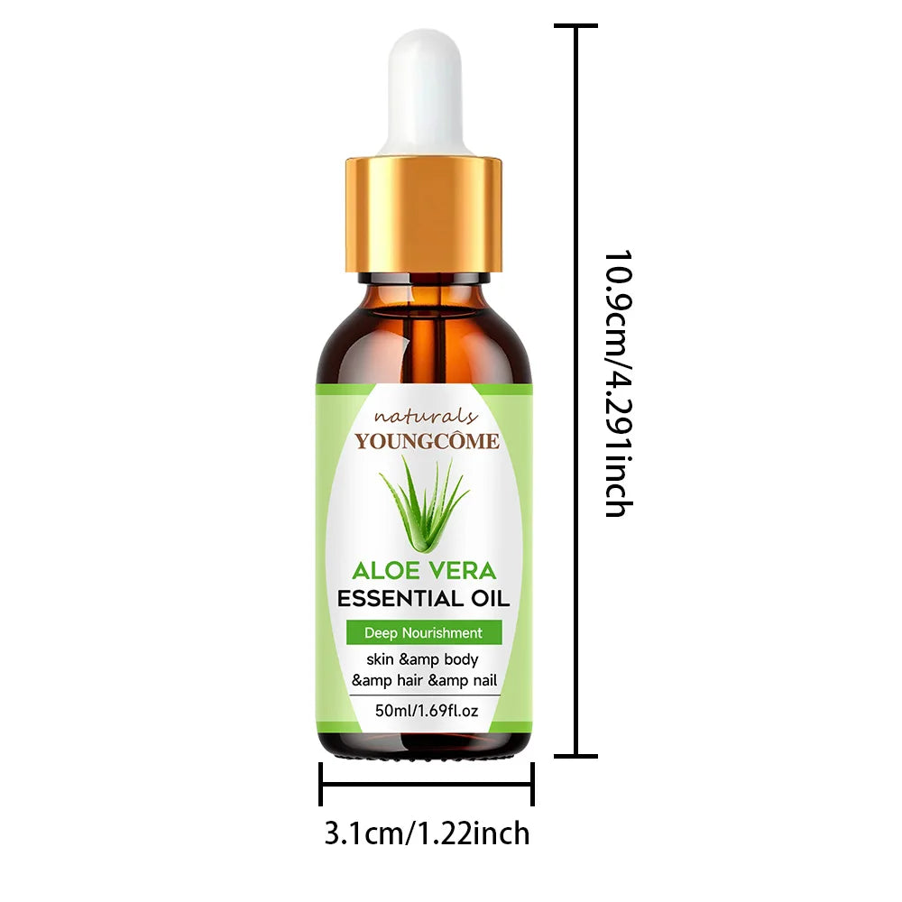 YOUNGCOME Pure Aloe Vera Hair & Skin Moisturizing Oil 30g/60g Hair & Skin Oil Qst 60G
