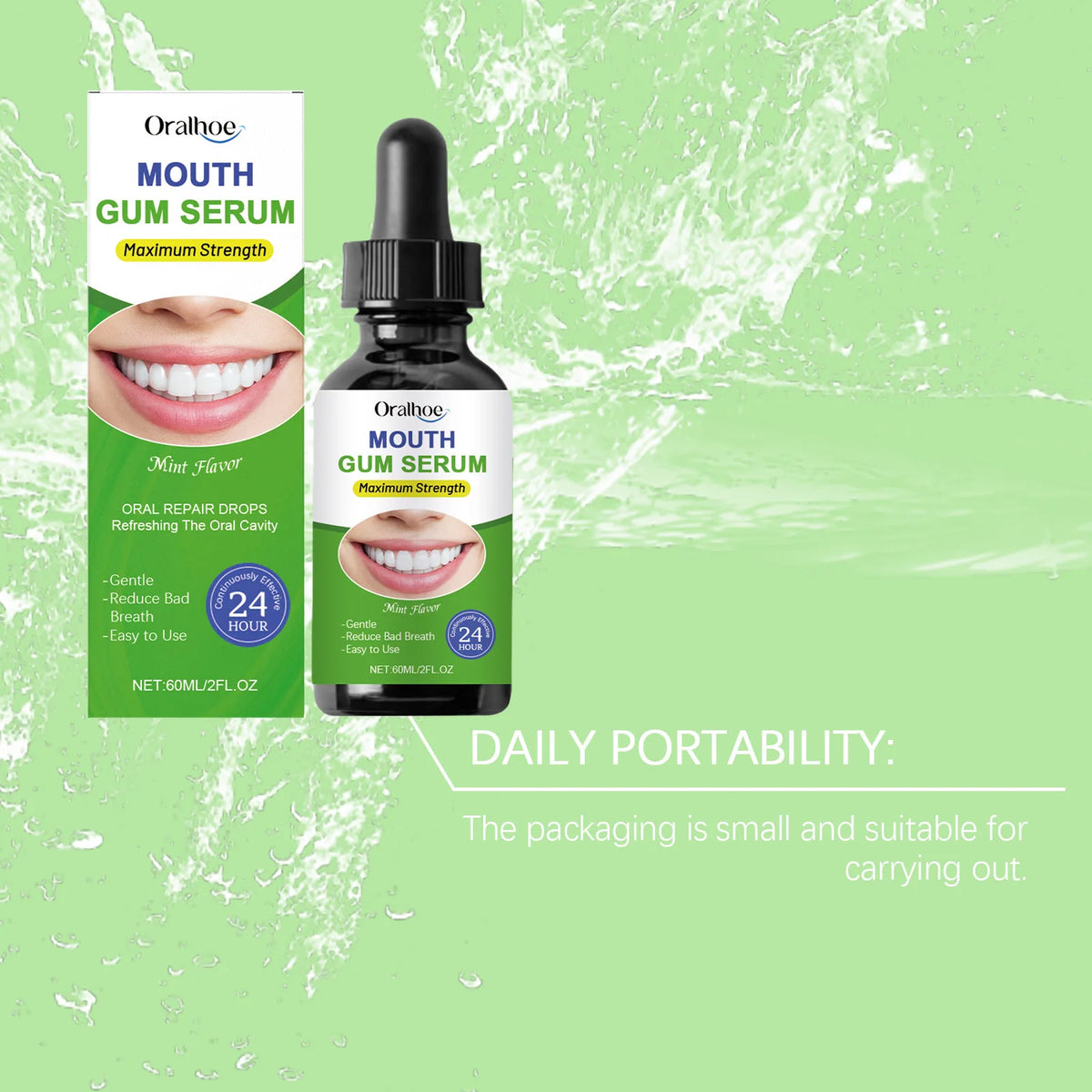 Oralhoe Gum Serum – Fresh Breath & Oral Hygiene Drops 60ml Oral Hygiene Serum Qst
