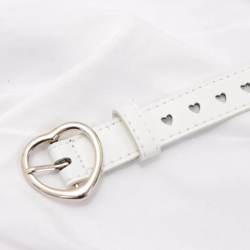 Women's PU Leather Belt Hollow Heart Cutout Design | 6 Colors Women's Fashion Belt Qme A3 100cm China Mainland