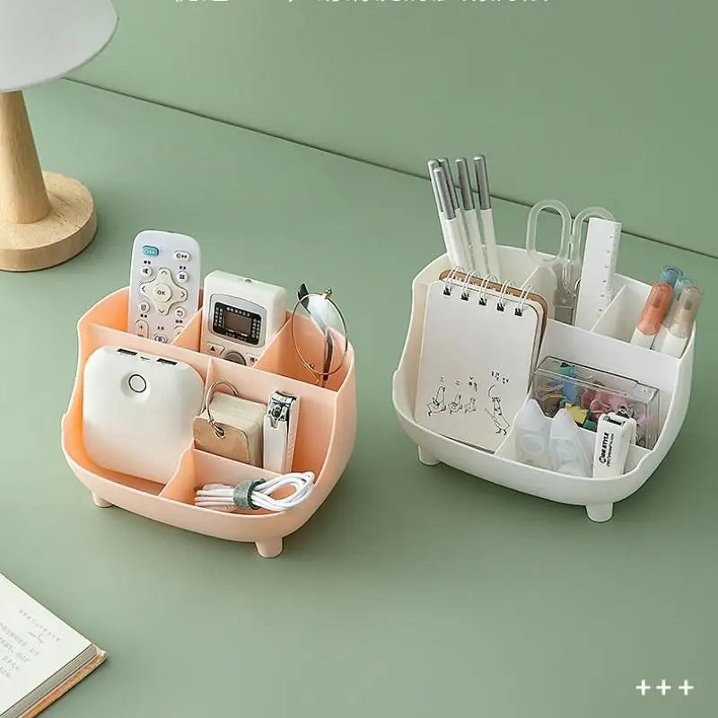 6 Grid Desktop Organizer & Pen Holder – Multifunctional Desk Desktop Desk Organizer Qme