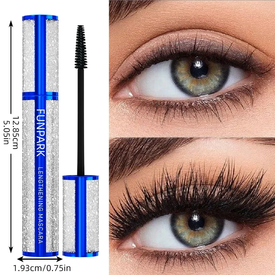 Qme Black Waterproof Lengthening & Curling Mascara Lengthening Mascara Qme 1pc