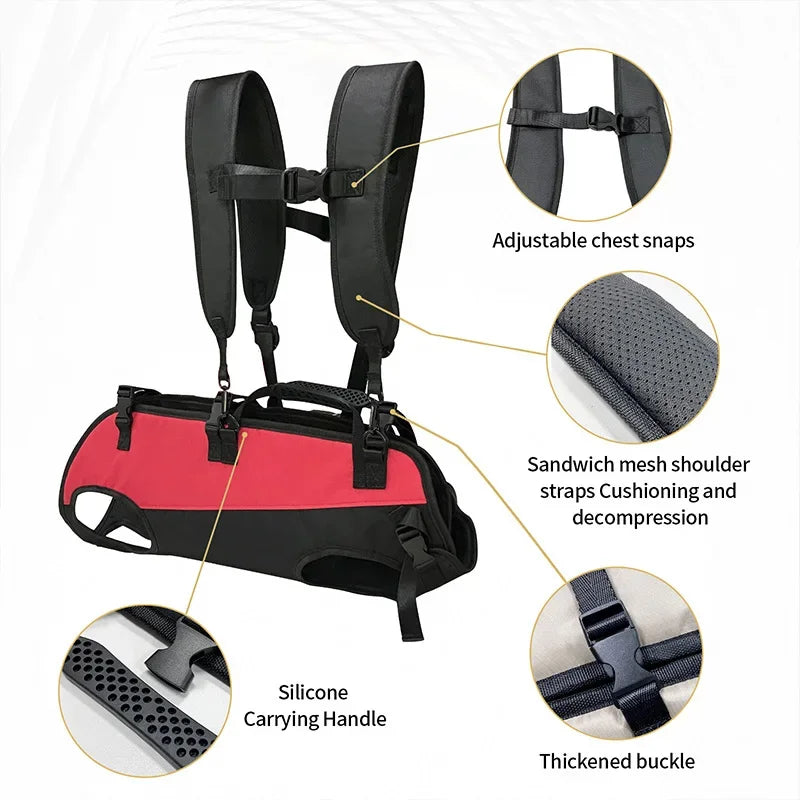 Outdoor Breathable Pet Backpack Carrier for Cats & Dogs Pet Carrier Backpack Qst