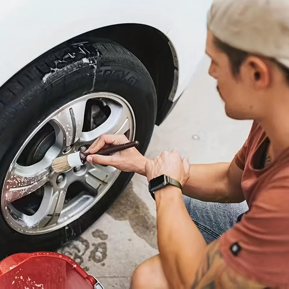 Ultra-Soft Car Detail Brushes – Wheels, Badges & Vents Car Detailing Brush Qme
