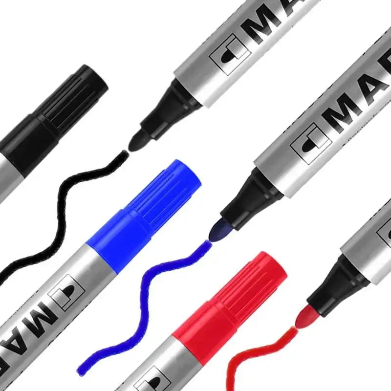 Black Permanent Paint Marker Pen – Fine Nib, Waterproof Permanent Paint Marker Qme
