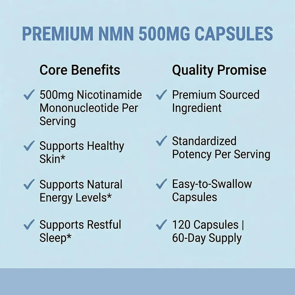 ZENVITALIZE NMN Nicotinamide Mononucleotide NAD+ Supplement NMN Supplement Qst