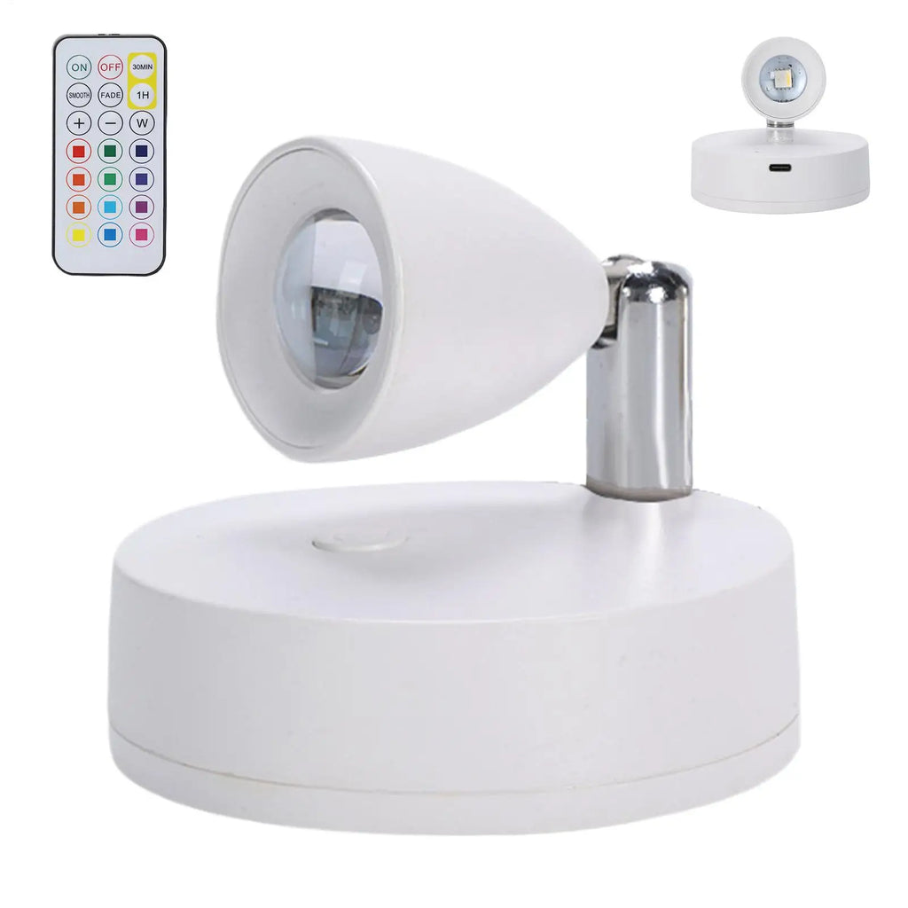 Rechargeable Wireless LED Plant Spotlight | Indoor Accent Light LED Accent Spotlight Qme
