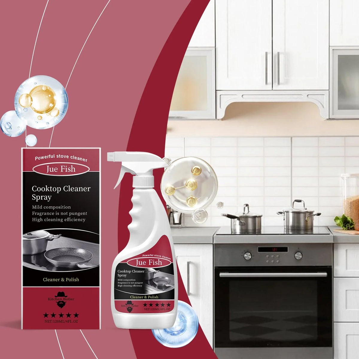 Kitchen Degreaser Foam Spray – Cuts Grease & Freshens Surfaces Kitchen Degreaser Spray Qme