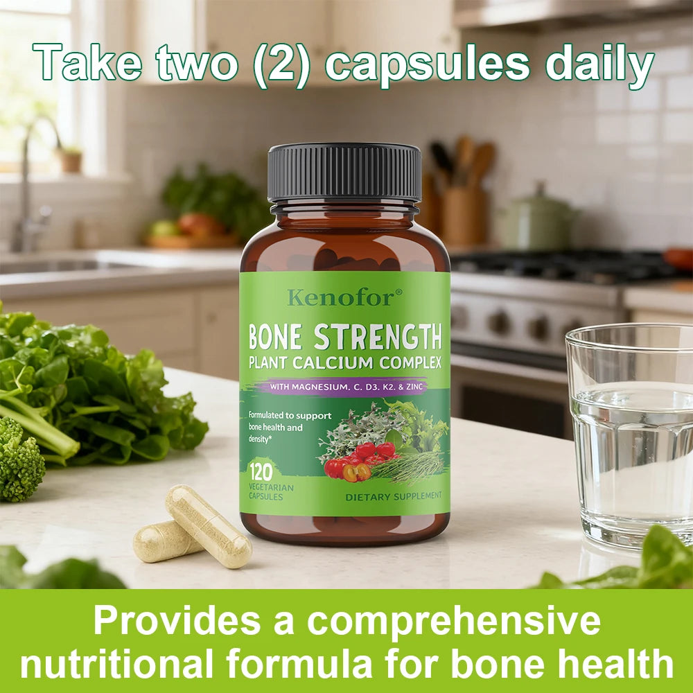 Calcium Magnesium Zinc Vitamin D3 K2 Supplement | Kenofor Mineral Supplement Qst