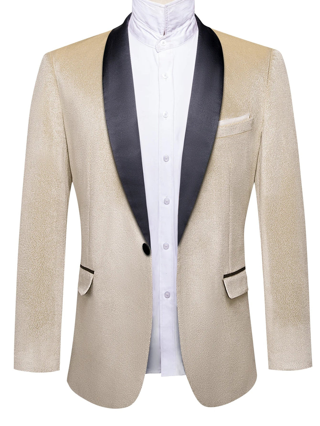 Men's Champagne Shawl Lapel Tuxedo Blazer | Single Breasted Tuxedo Blazer Qme DPT-XX-0017 S