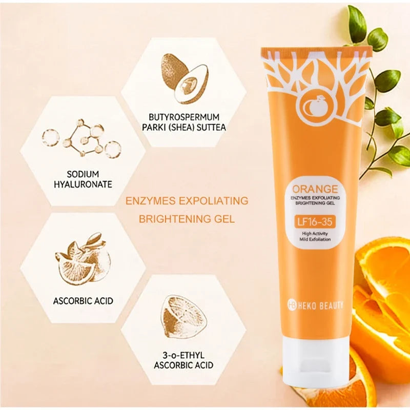 Orange Exfoliating Gel Body Scrub – Smooth Skin | Qme Body Exfoliating Scrub Qme
