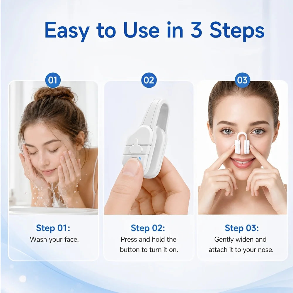 Smart EMS Nose Shaper Lifter Clip – Silicone Nasal Massager Nose Shaper Device Qst