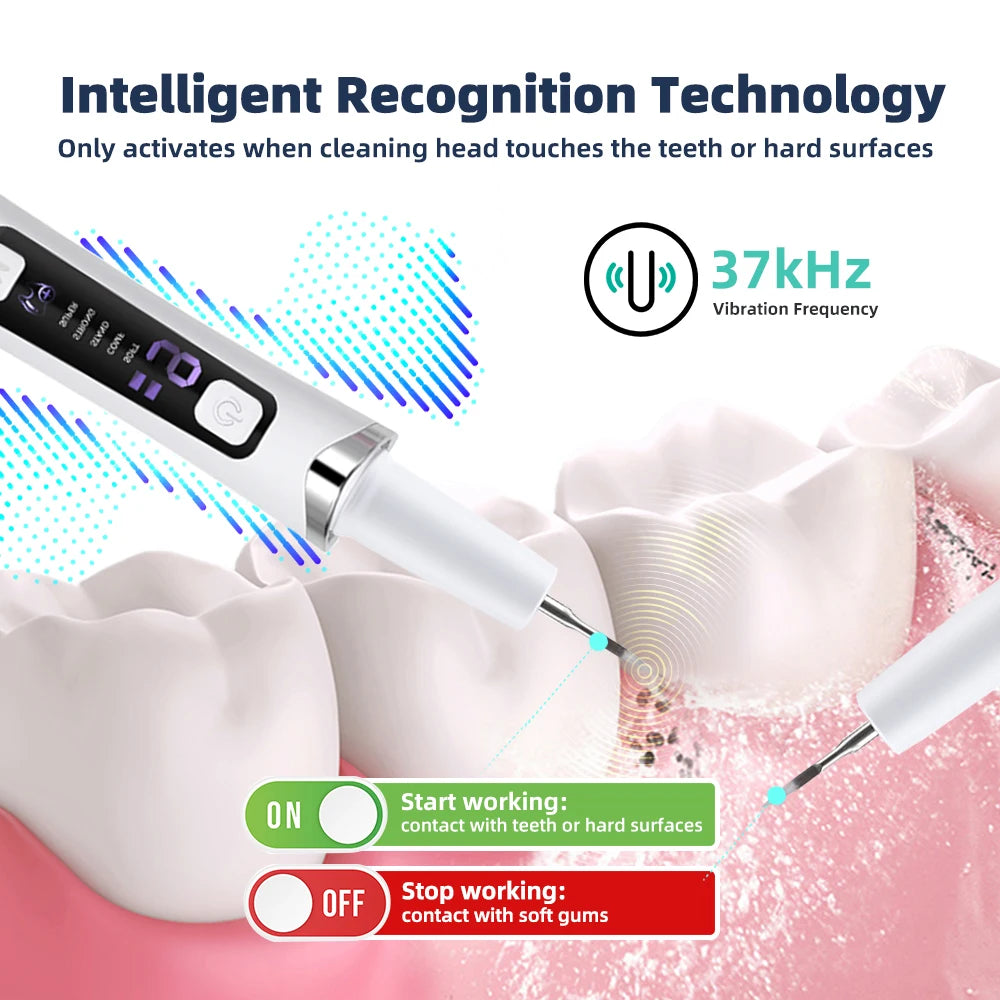Electric Ultrasonic Dental Scaler – 5 Modes, Tartar Remover Ultrasonic Dental Scaler Qst