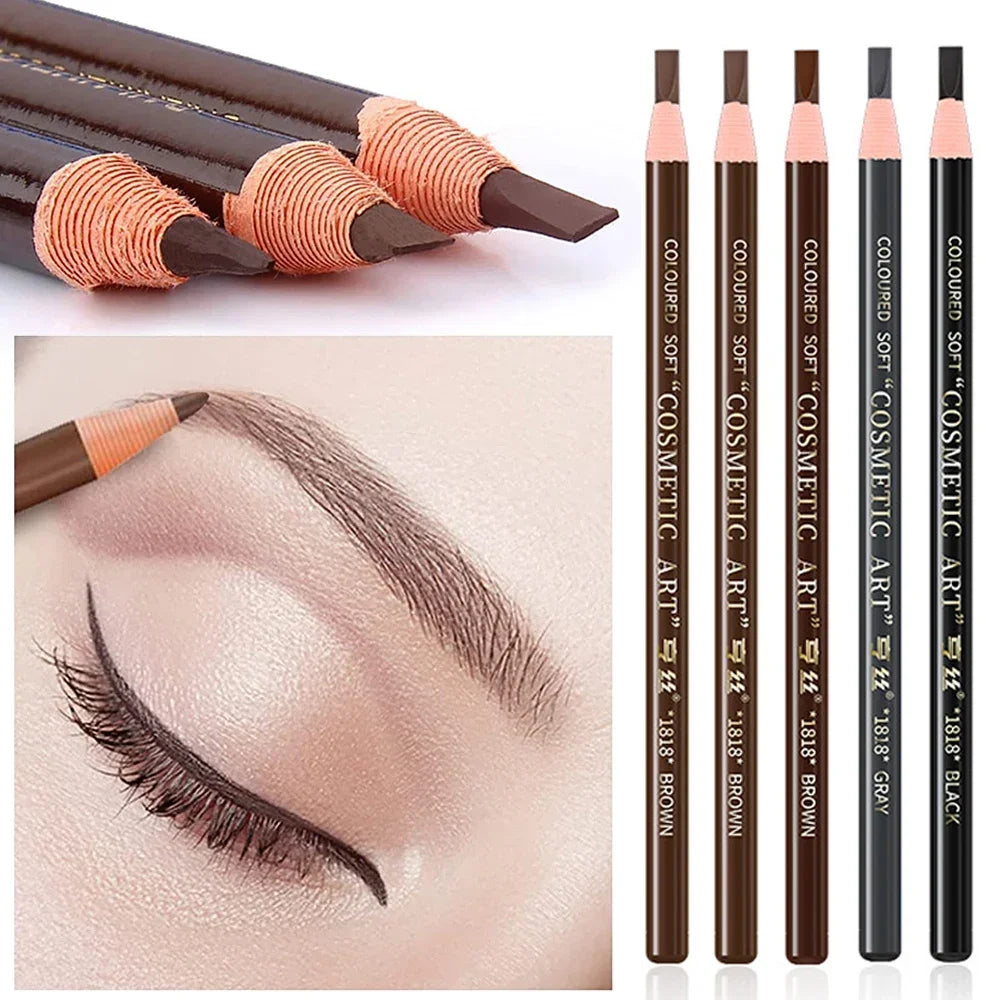 Microblading Eyebrow Pencil Waterproof – 6 Colors | Qme Eyebrow Makeup Pencil Qme