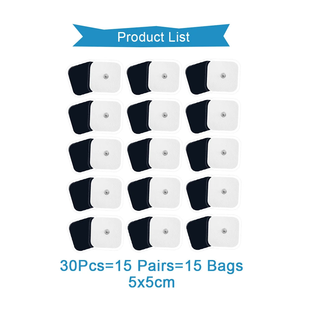 TENS Electrode Pads Self-Adhesive Gel Replacement – 10 to 100 Pcs Electrode Pads Qst 30Pcs