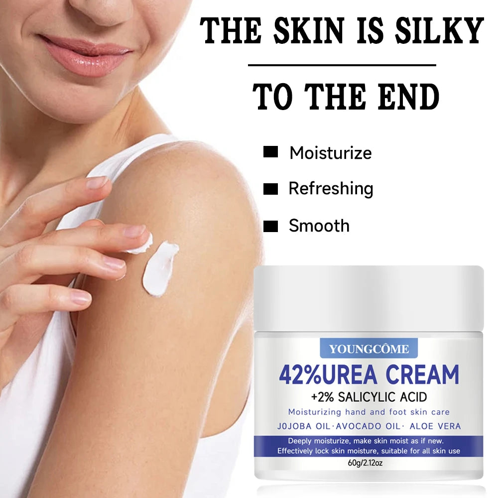 YOUNGCOME 42% Urea + 2% Salicylic Acid Cream – Heels & Skin Foot & Body Cream Qst