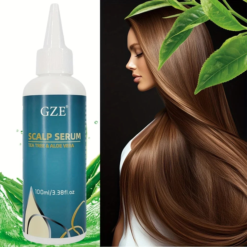 GZE Tea Tree & Aloe Vera Scalp Serum Leave-In Conditioner Scalp Serum Qme