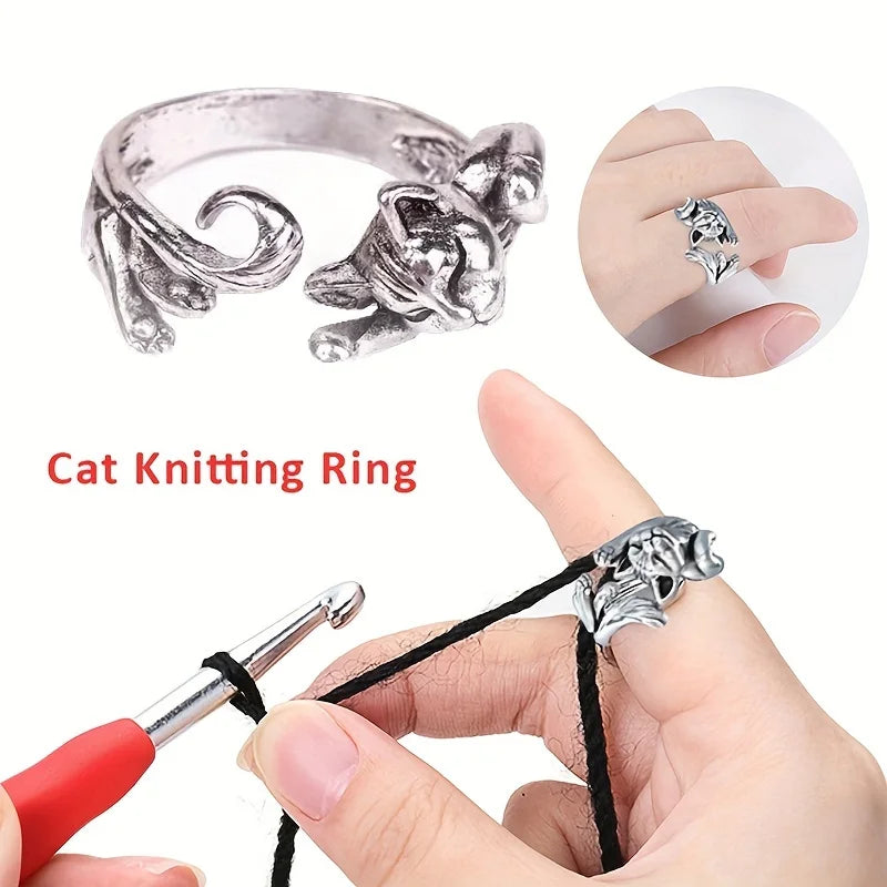 Adjustable Yarn Guide Ring for Knitting & Crochet | Anti-Slip Yarn Guide Ring Qme