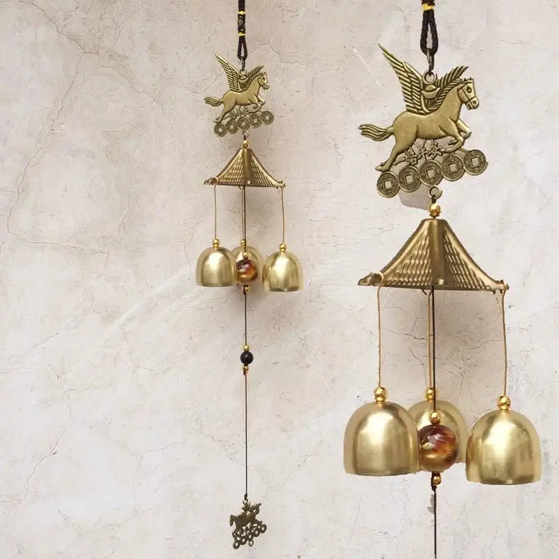 Retro Horse Metal Wind Chimes – Garden & Yard Décor Wind Chimes Qme