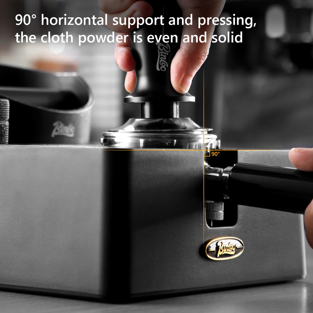 Bincoo Espresso Tamping Station Set – Knock Box & Powder Base Espresso Tamping Set Qst