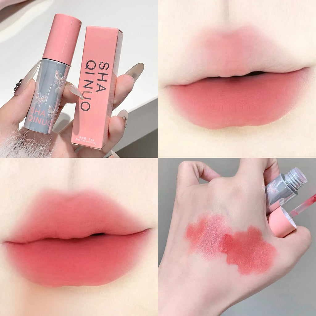SHAQINUO Matte Velvet Lip Mud Glaze – Long-Lasting Clay Lipstick Matte Clay Lipstick Qme S9096-1