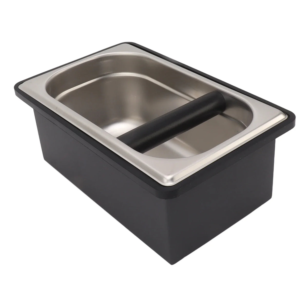 Stainless Steel Espresso Knock Box – Anti-Slip Coffee Dump Bin Espresso Knock Box Qme FC-36