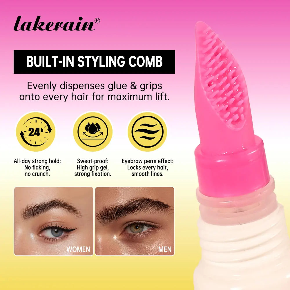 Lakerain Eyebrow Shaping Gel – Waterproof Long-Lasting Brow Gel Eyebrow Shaping Gel Qst