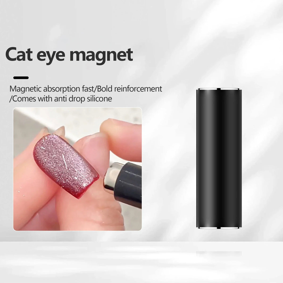 Double-Head Cat Eye Nail Art Magnet Rod | French & V-Shape Nail Art Magnet Tool Qme 1pcs magnet