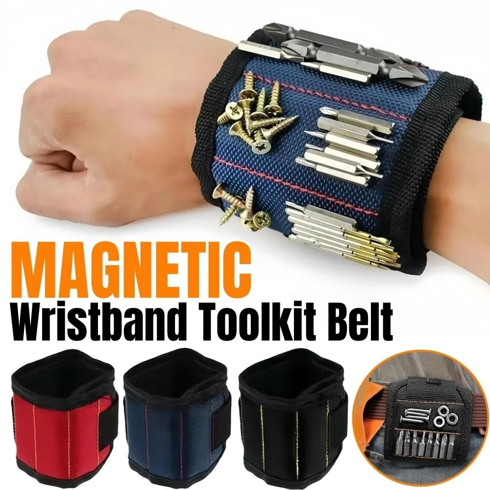 Magnetic Wristband Tool Holder – Adjustable Wrist Belt Magnetic Wrist Tool Holder Qme