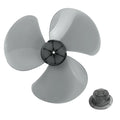 16-Inch 3-Blade Plastic Replacement Fan Blade for Midea Fans Fan Blade Replacement Qme Black