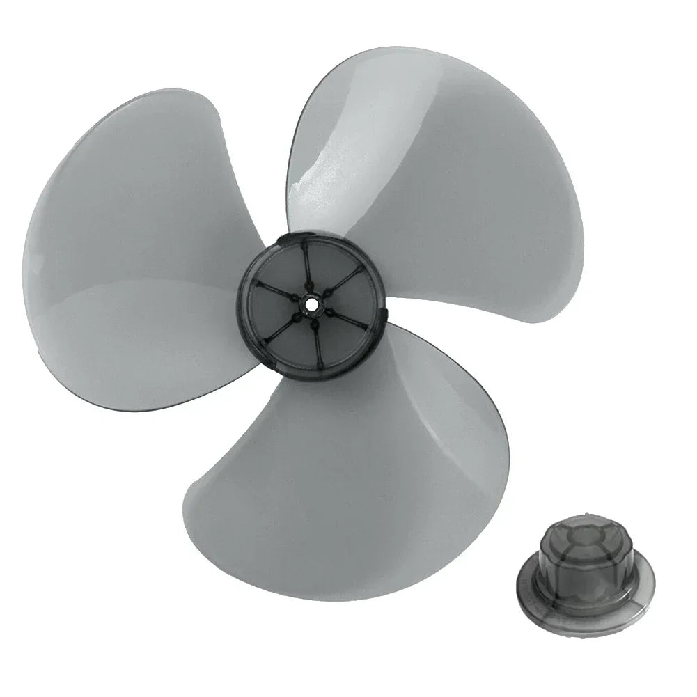 16-Inch 3-Blade Plastic Replacement Fan Blade for Midea Fans Fan Blade Replacement Qme Black