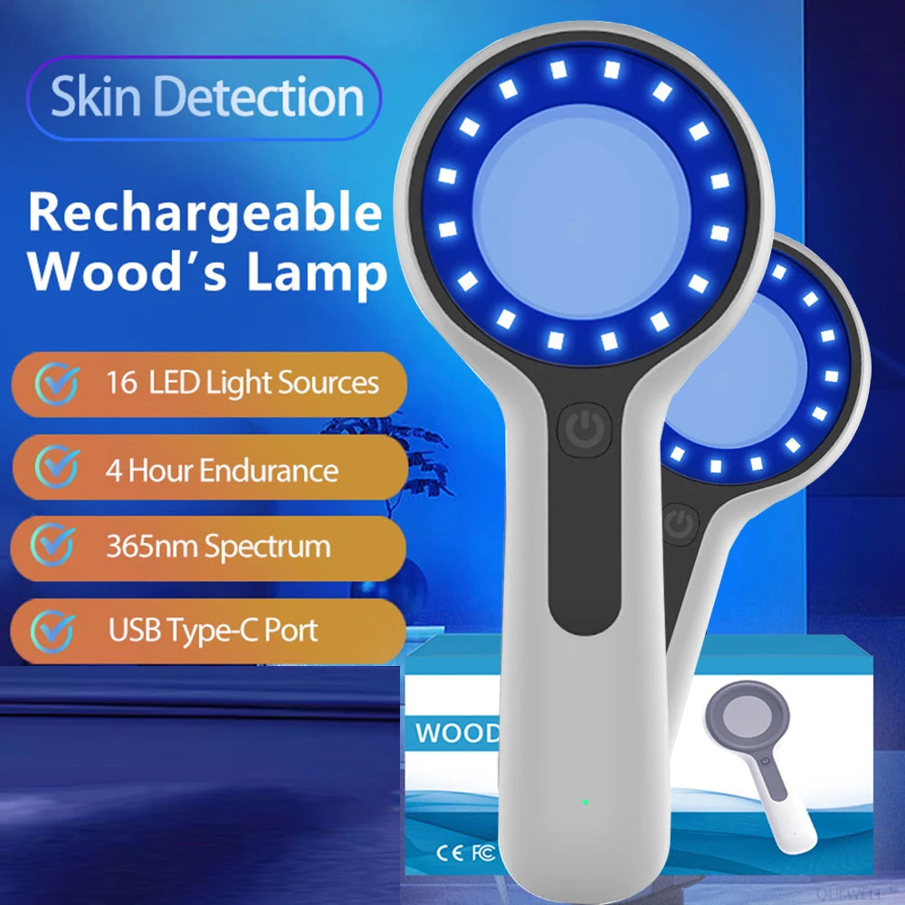 Wood Lamp Skin Analyzer – UV Magnifying Facial Skin Tester Skin Analyzer Lamp Qst