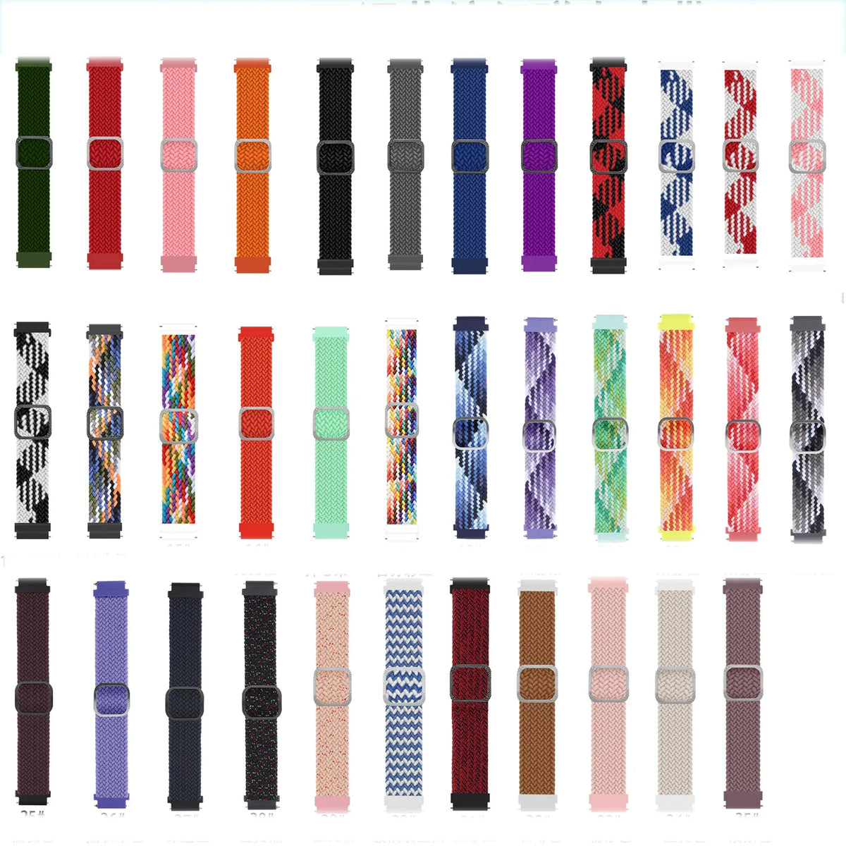 Elastic Nylon Braided Watch Band – Samsung Galaxy & Huawei Watch Band Qme