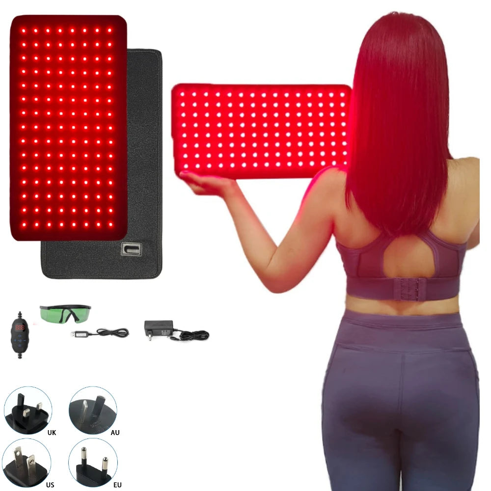 Red Light Therapy Belt 660nm 850nm – 120 LED Infrared Wrap Red Light Therapy Belt Qst