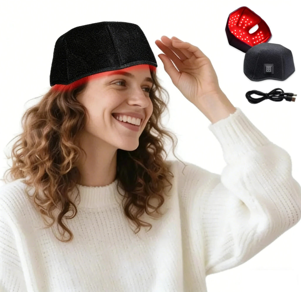 ZONGKUNG 100-LED Red Light Therapy Hair Growth Cap 660nm 850nm LED Hair Growth Cap Qst