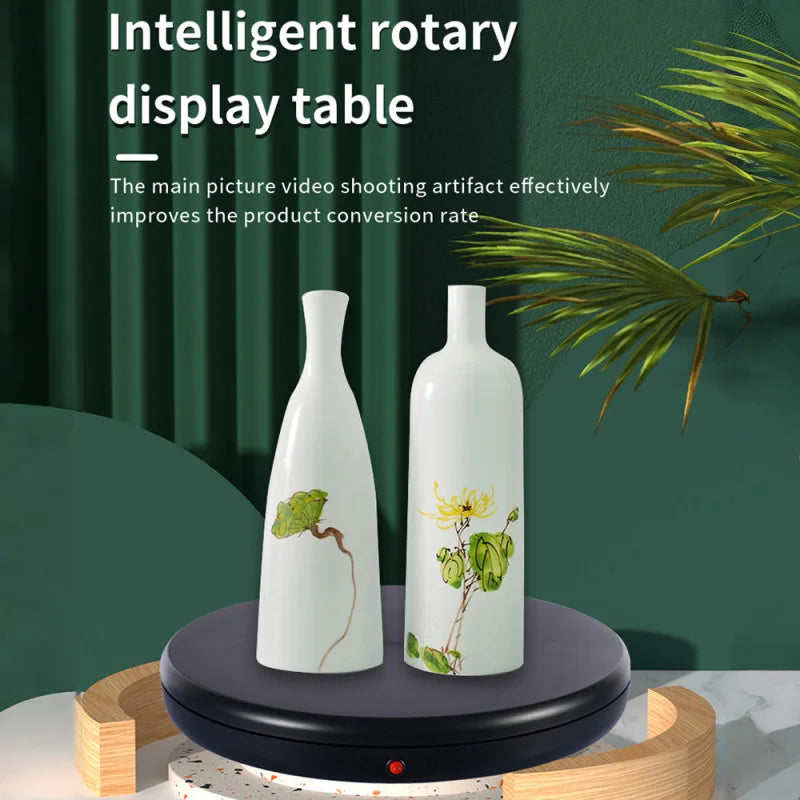 45CM Motorized 360° Rotating Display Stand – 100kg Turntable Rotating Display Stand Qst