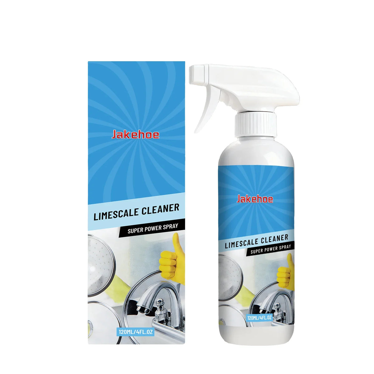 Scale & Hard Water Stain Remover Spray 120ml | No-Scrub Cleaning Spray Qme 120ml Boxed