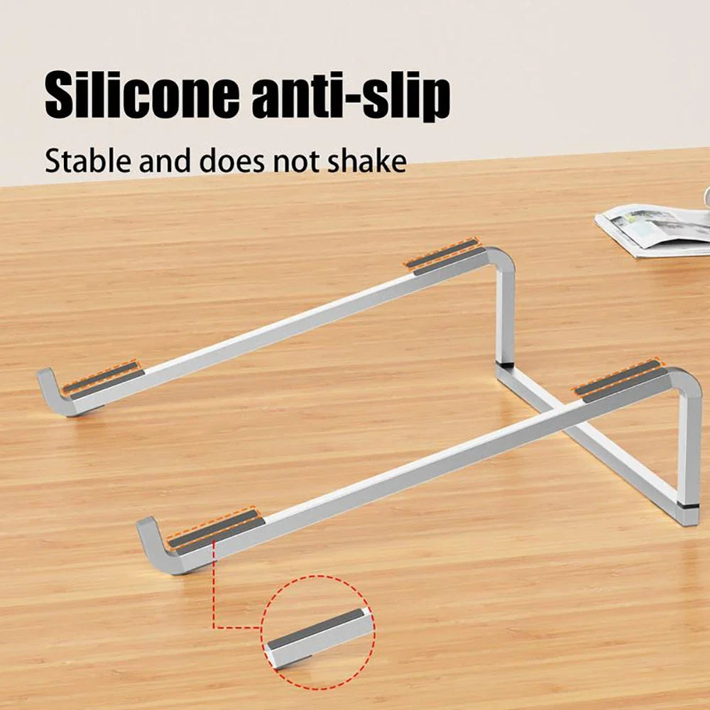 Aluminum Foldable Laptop Stand – Adjustable Portable Holder Laptop Stand Qme