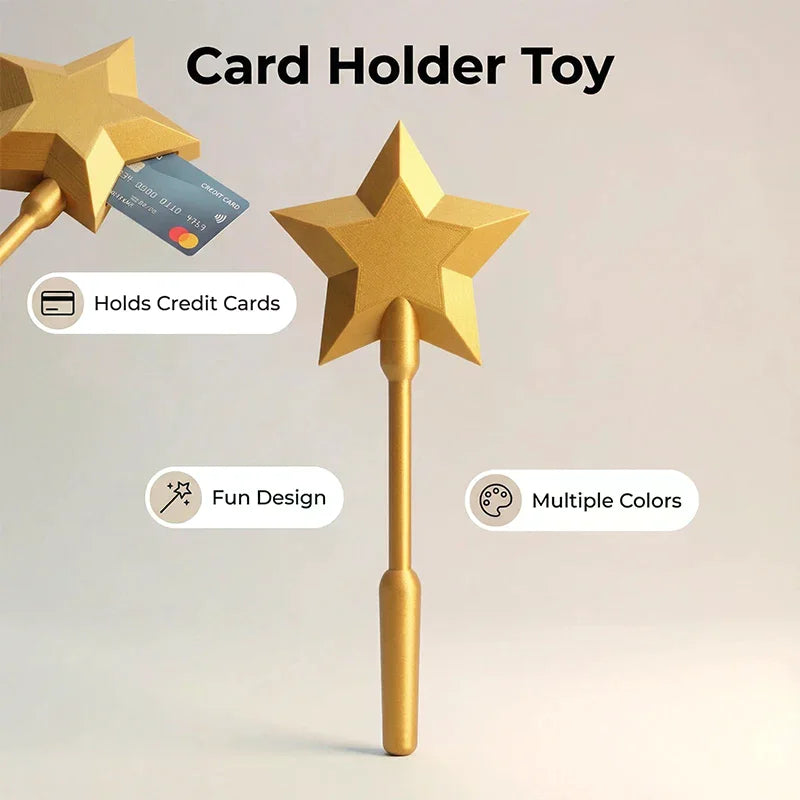 3D Printed Star NFC Contactless Card Holder – Tap to Pay | Qme NFC Card Holder Qme